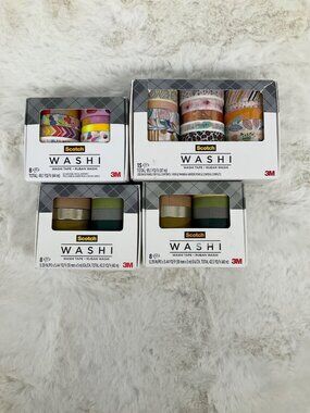 Scotch Washi Tape Multi-Pack: Total Of 39 Roll Lot NEW